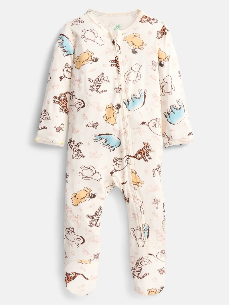 Disney Winnie The Pooh Baby Boys Sleep & Play Footed Pajamas, One Piece, Sizes NB-6/9M | Walmart (US)