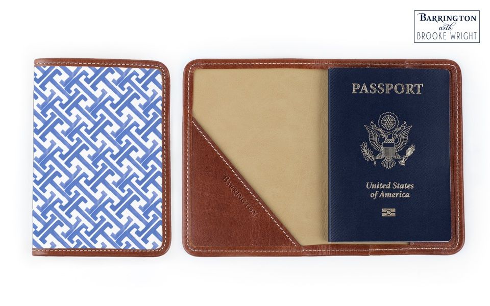 Glasgow Passport Case - Monogram Stripe | Barrington Gifts