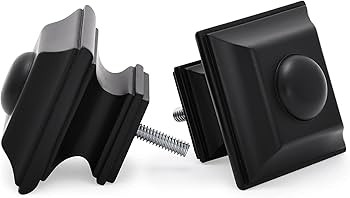 Ivilon Drapery Treatment Window Curtain Rod - Square Design 1 1/8 Rod. 72 to 144 Inch. Black | Amazon (US)