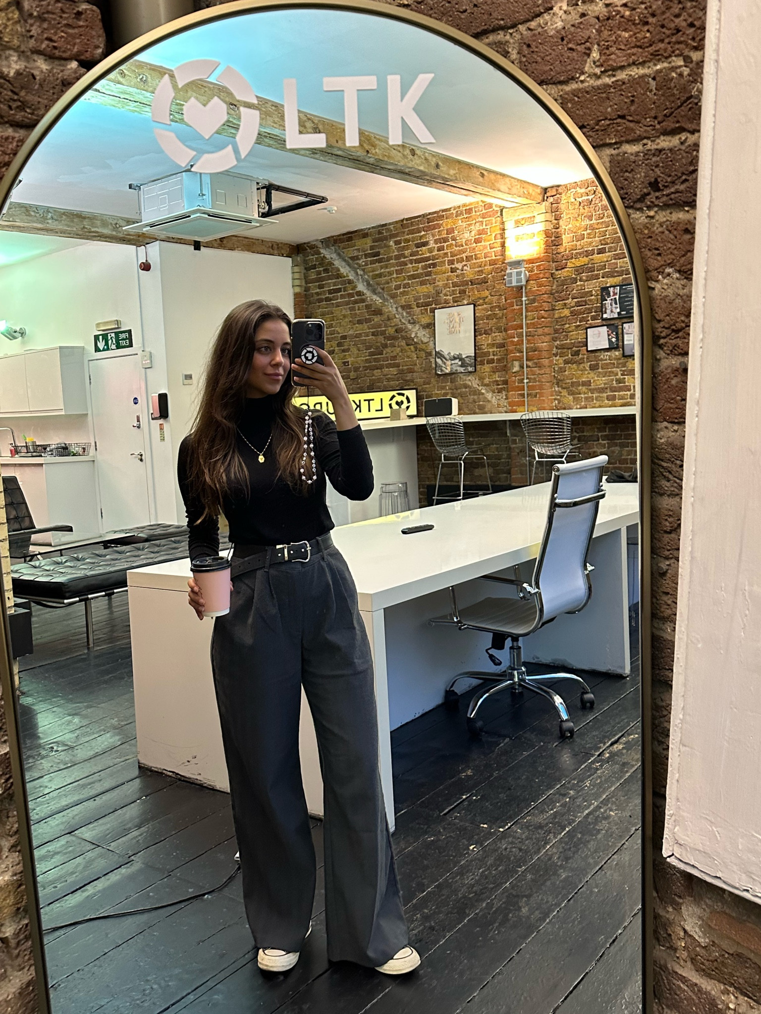 Office looks, workwear, Abercrombie and fitch, grey tailored trousers, high waisted wide leg trousers, black turtleneck, autumn office looks 

#LTKstyletip #LTKworkwear #LTKeurope