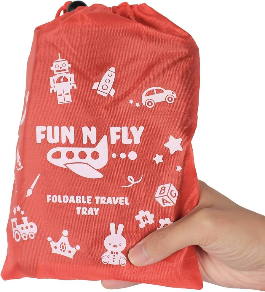 Fun N' Fly Foldable Travel Tray - Blue Red Portable Durable Kids, Toddler, Baby Play Space and De... | Amazon (CA)