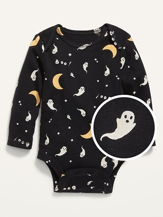 Unisex Long-Sleeve Printed Bodysuit for Baby | Old Navy (US)