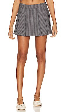 Amanda Uprichard Braylon Skort in Eton Pinstripe from Revolve.com | Revolve Clothing (Global)