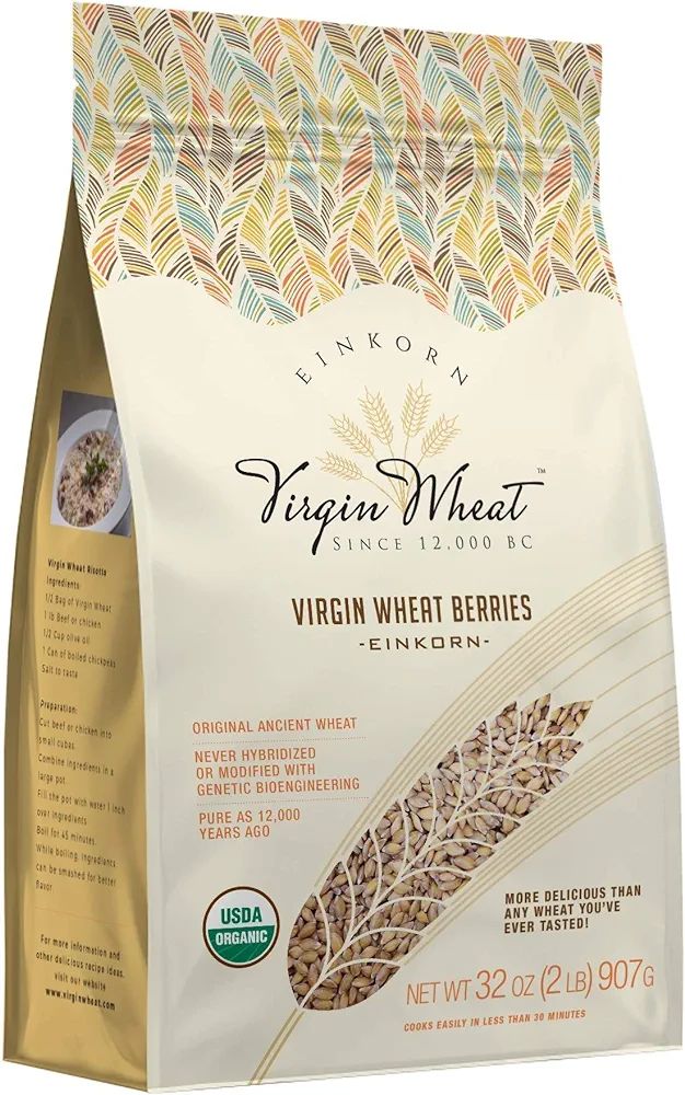 2 lb Ancient Einkorn Wheat Berries Unchanged For 12,000 Years Great For Gluten Issues & Easy As R... | Amazon (US)
