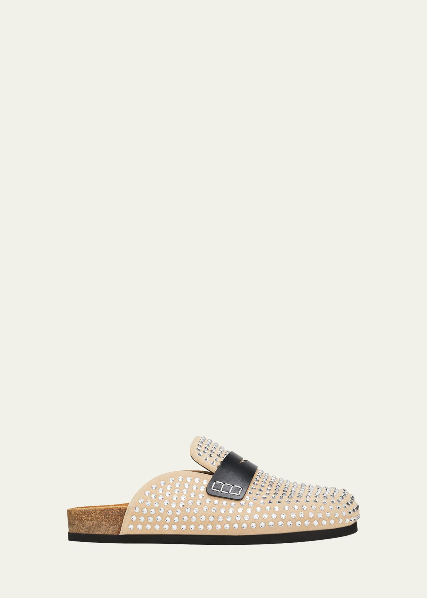 JW Anderson Crystal Penny Loafer Mules | Bergdorf Goodman