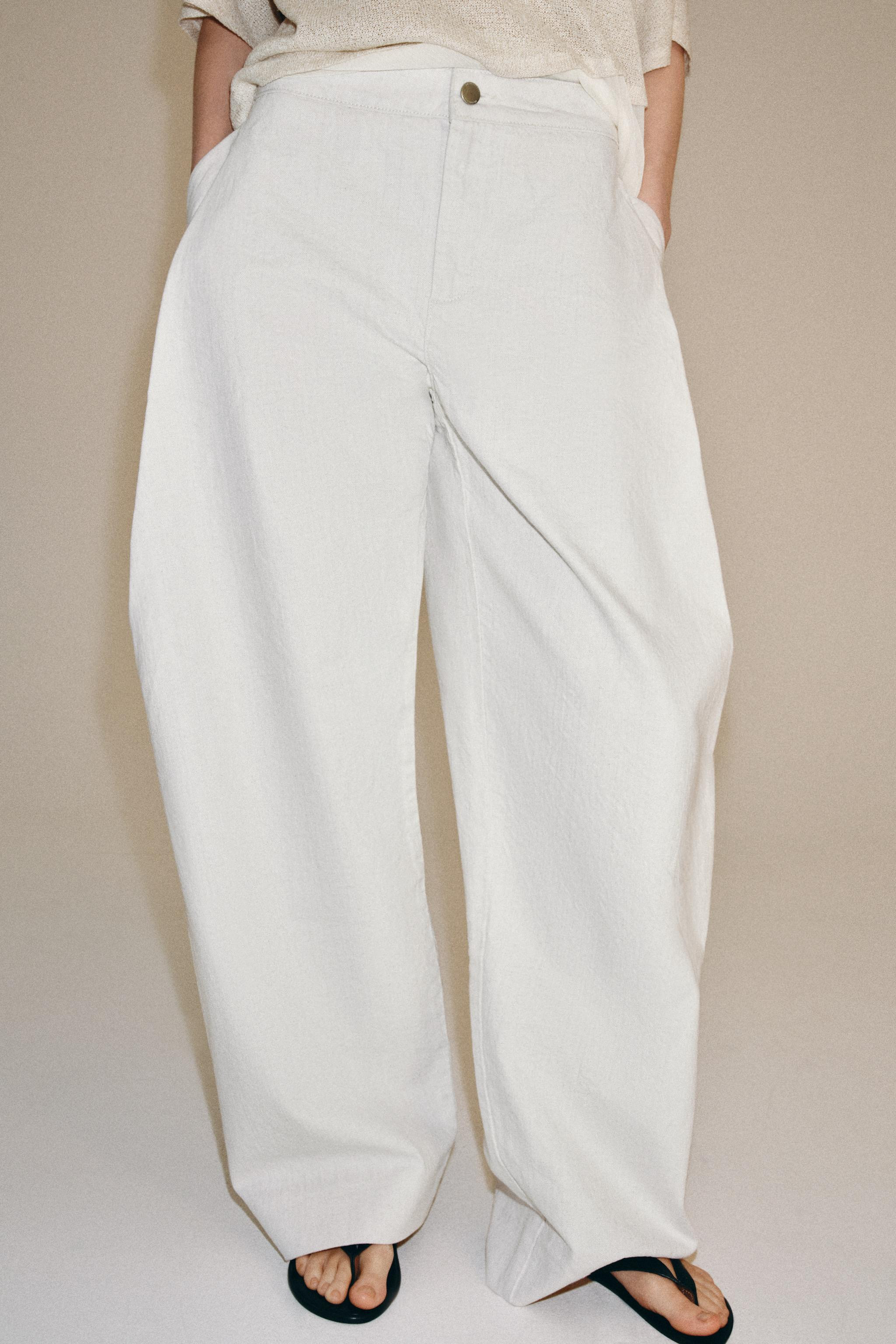 ZW COLLECTION WIDE-LEG TROUSERS | Zara UK