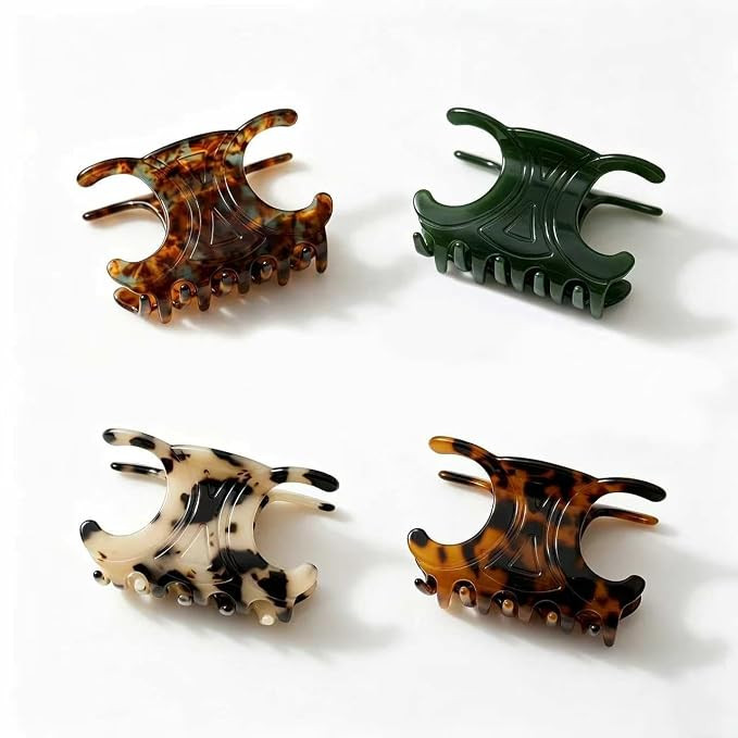 4Pcs Hair Clips for Women 4 Styles Small Medium Large Claw Clips for Thin Thick Curly Hair, Matte... | Amazon (US)