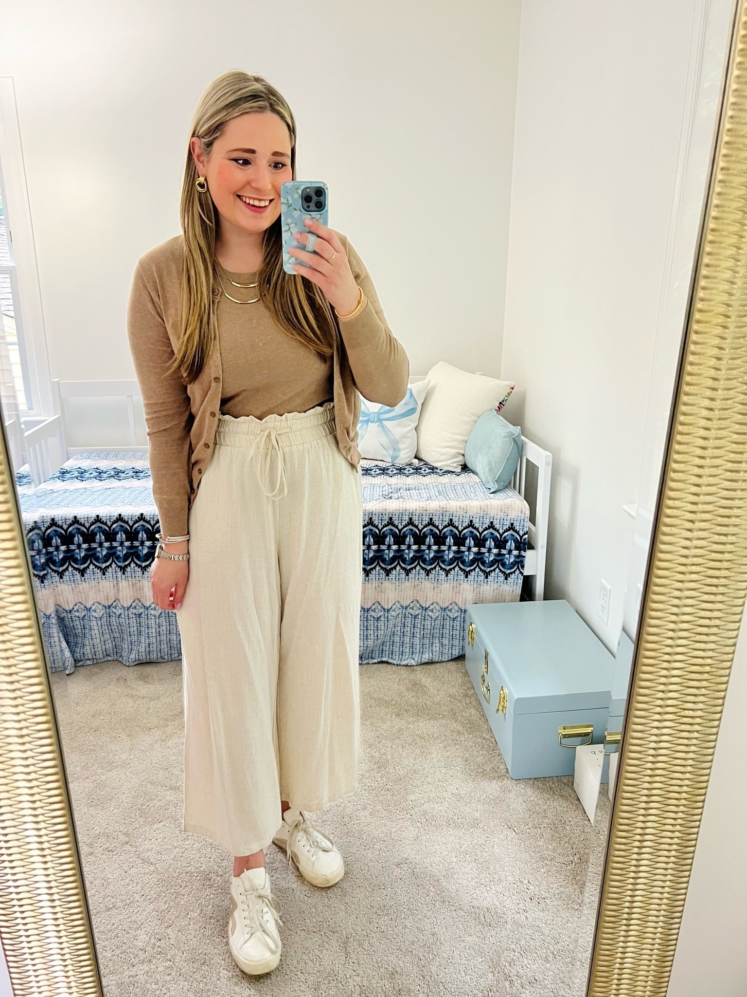 Casual Friday Neutral Outfit 🤎 Affordable Linen Pants with Matching Sweater Set

#LTKootd #LTKWorkwear