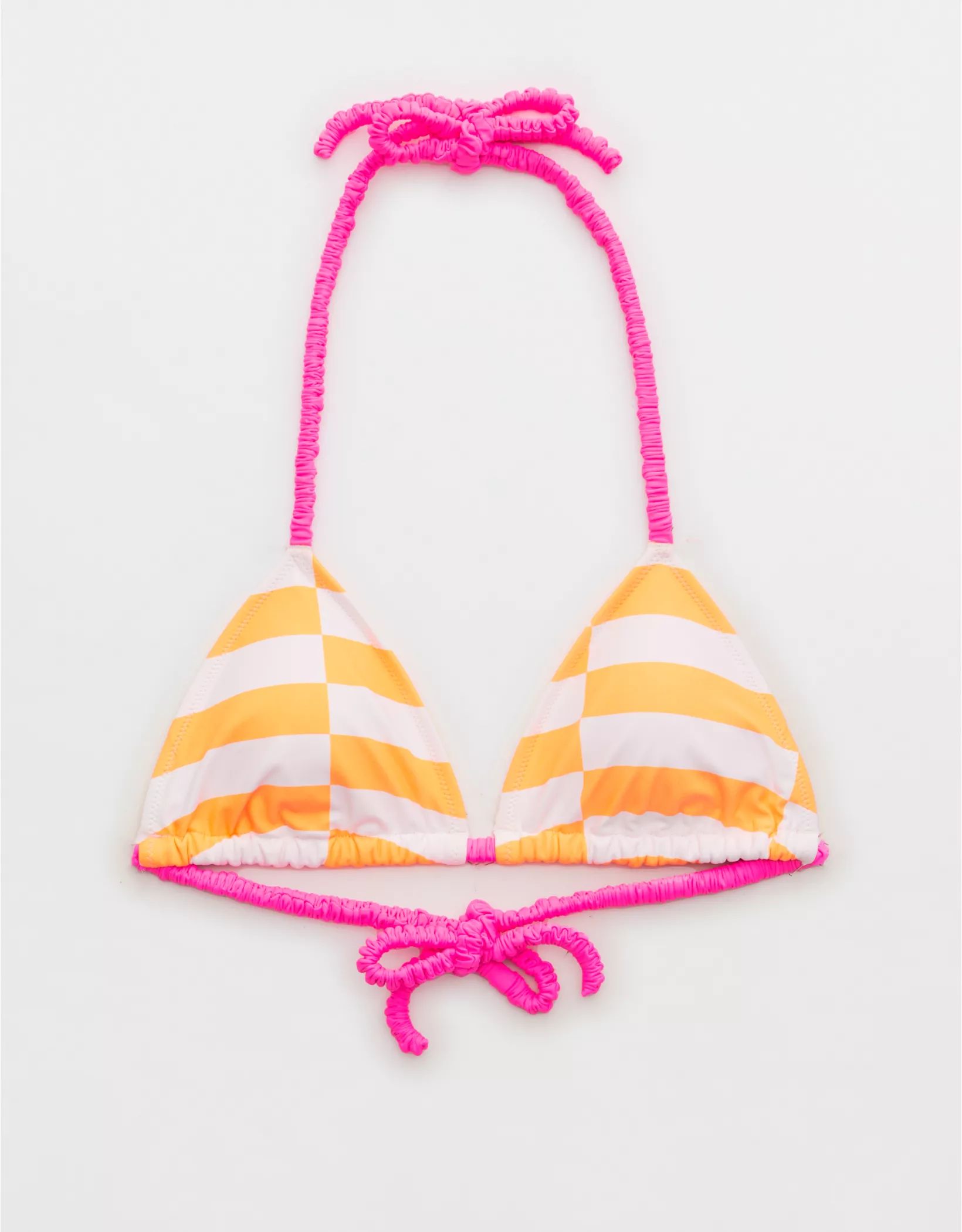 Aerie Scrunchie Tie String Triangle Bikini Top | Aerie