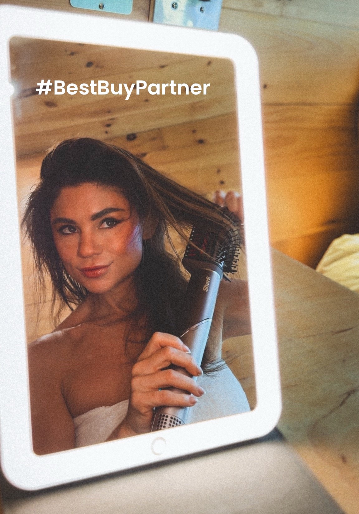#BestBuyPartner  My favorite beauty tech holiday gifts from Best Buy - iHome portable makeup mirror with lights and Shark FlexFusion Air Straightener & Hair Dryer: for the travel girl that needs to get ready anywhere. 

#LTKBeauty #LTKGiftGuide