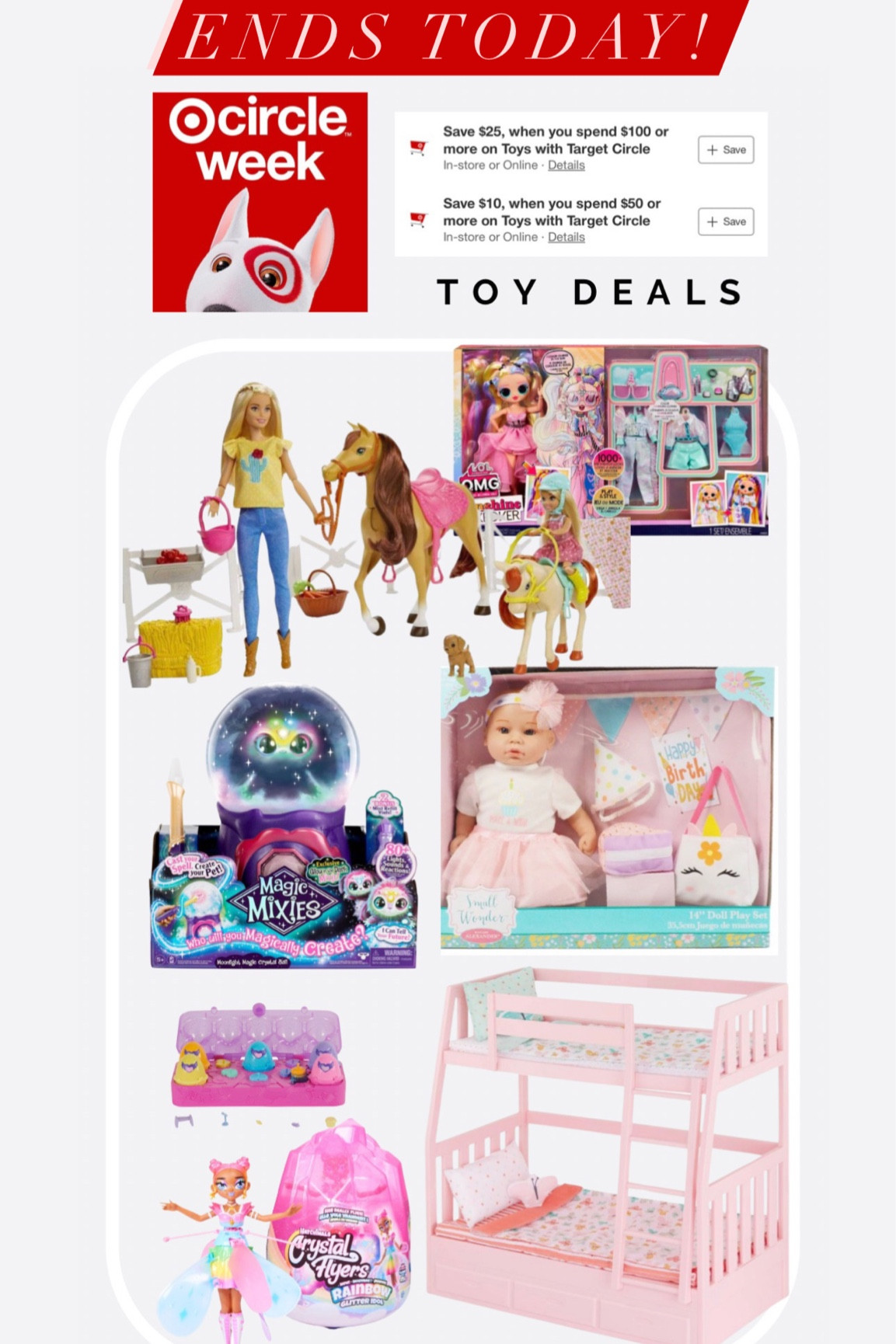Target Toy Deal
Ends today!
Christmas gifts
Birthday gifts 

#LTKHolidaySale #LTKkids #LTKsalealert