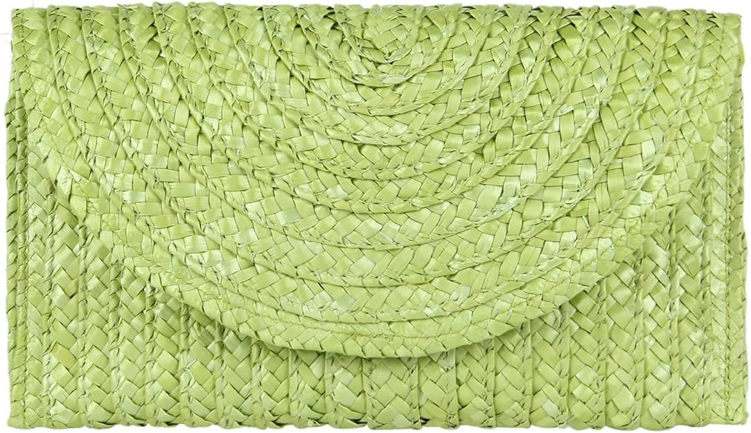 Freie Liebe Straw Clutch Bag for Women Summer Clutch Purses Beach Envelope Wallet Woven Handbags | Amazon (US)