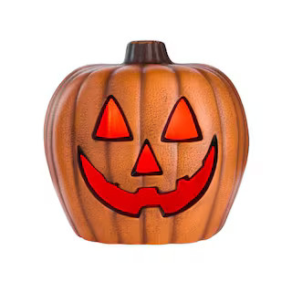 20 in. Halloween Classics Plug-in LED Happy Jack-O-Lantern | The Home Depot
