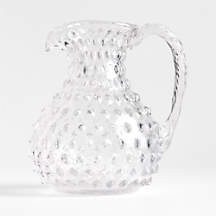 Harper Hobnail All-Purpose Glass Pitcher + Reviews | Crate & Barrel | Crate & Barrel