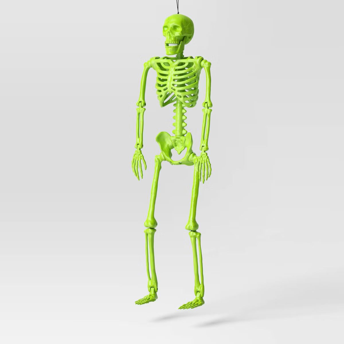 16" Neon Green Jointed Skeleton Halloween Decorative Prop - Hyde & EEK! Boutique™ | Target