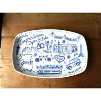 Hand Painted Porcelain Wedding Anniversary Birthday Memory Occasion Personalised Platter Gift | Etsy (US)