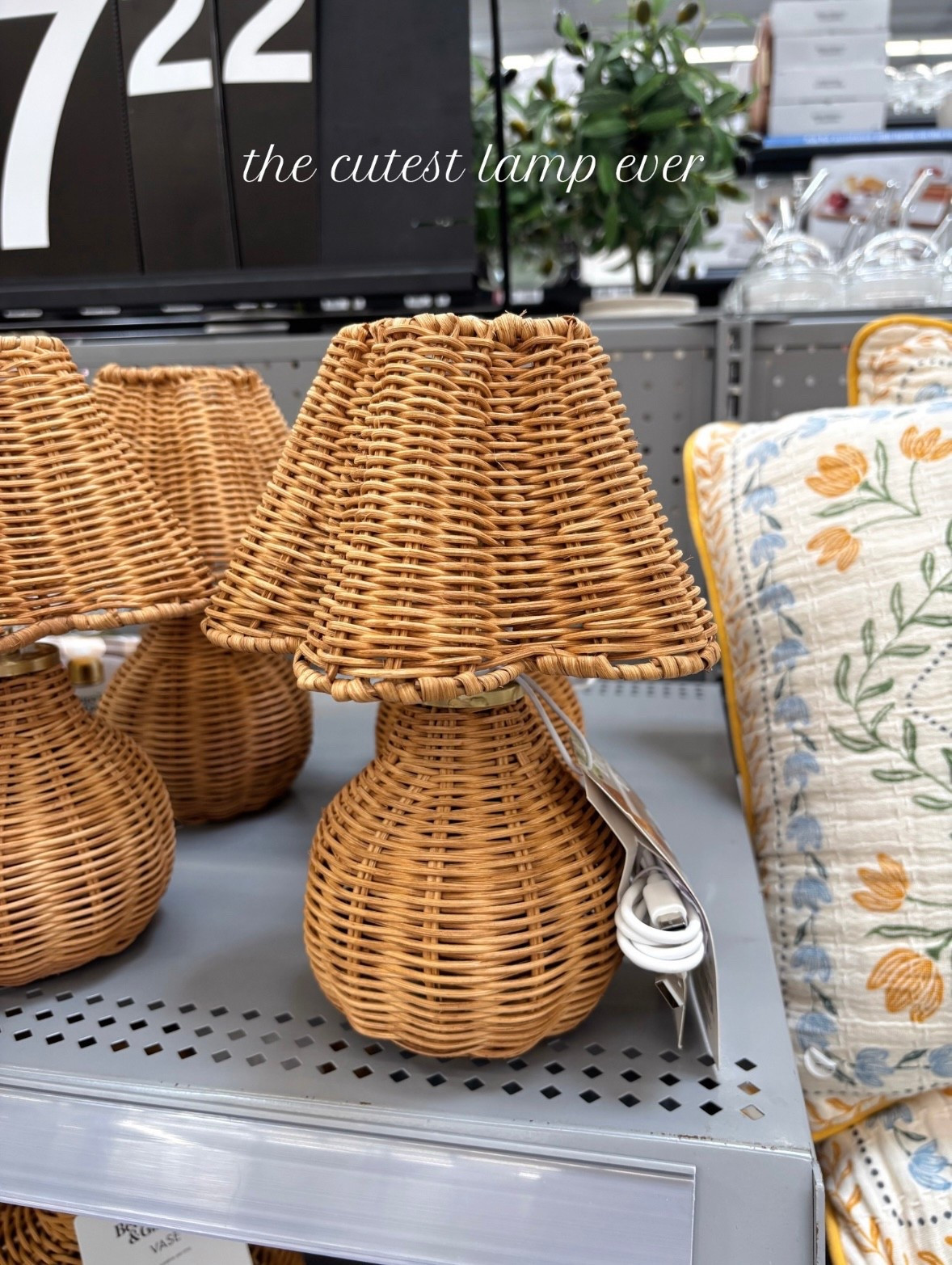 the cutest scalloped rattan rechargeable lamp from Walmart!! It’s soo much cuter in person!!!  I linked a ton of new Walmart home finds below that you’ve gotta see!

#walmarthome

#LTKHome