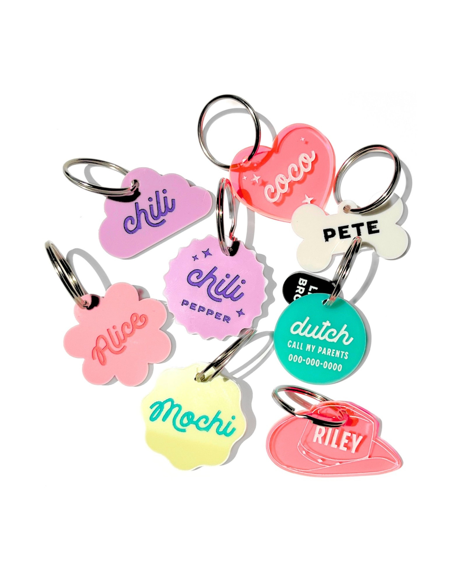 cutest new tags for Birdie 🥲