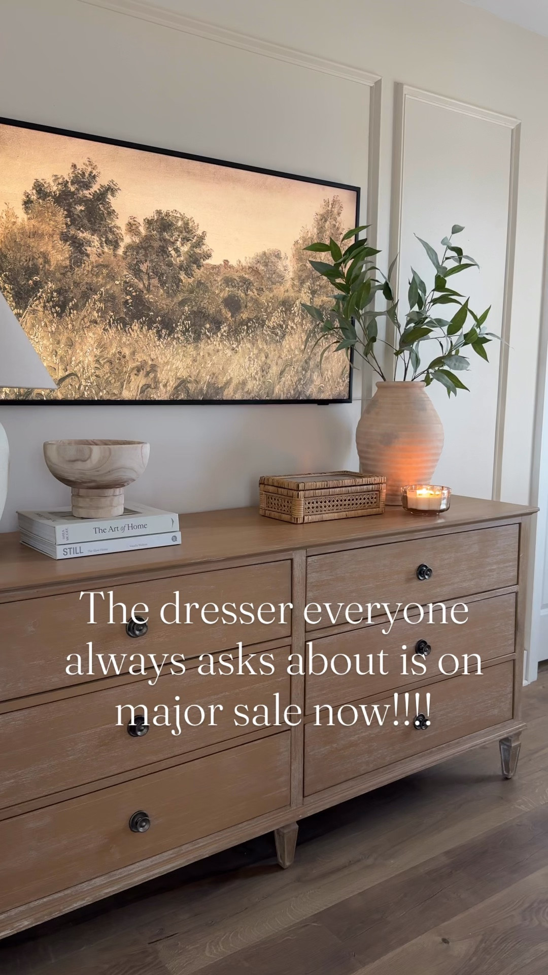 The dresser everyone asks about now on major sale!

This is one of those pieces that instantly elevates your space—great size, comes assembled, super sturdy, and multiple wood tones available that will work with any style of home!

I’ve shared this so many times because it’s THAT good… and right now it’s the lowest price I’ve seen it since I bought it five years ago!!!!
