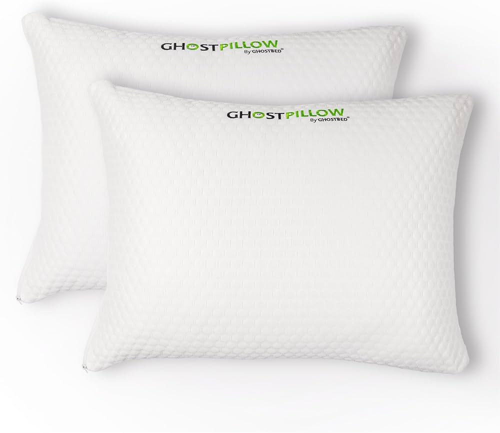 GhostBed Shredded Memory Foam Pillow with Adjustable Gel Memory Foam and Cooling Breathable Cover... | Amazon (US)