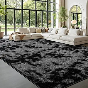 Large Area Rugs for Living Room Bedroom, 7 x 10 Ft Non-Slip Tie-Dyed Modern Area Rug, Soft Thicke... | Amazon (US)