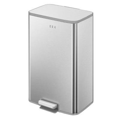 EKO Marina 50L Step Trash Can Matte Silver | Target