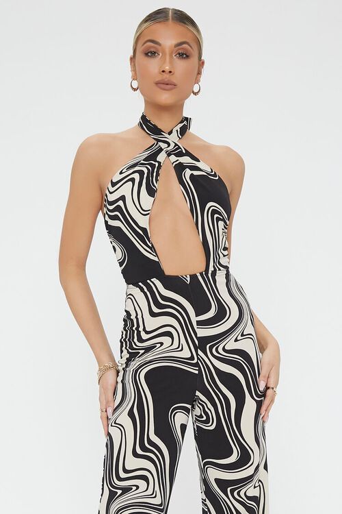 Abstract Print Cutout Jumpsuit | Forever 21 | Forever 21 (US)