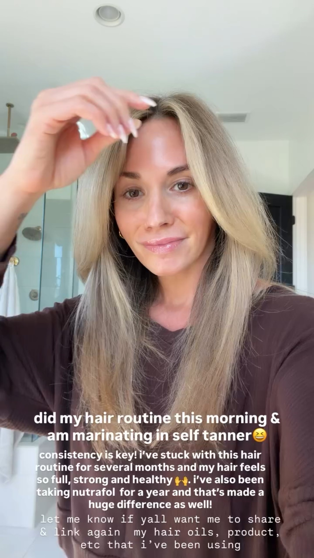 i did my hair routine this morning & am marinating in self tanner😆 consistency is key! i’ve stuck with this hair routine for several months and my hair feels so full, strong and healthy 🙌

#LTKselfcare #LTKBeauty #LTKmomlife