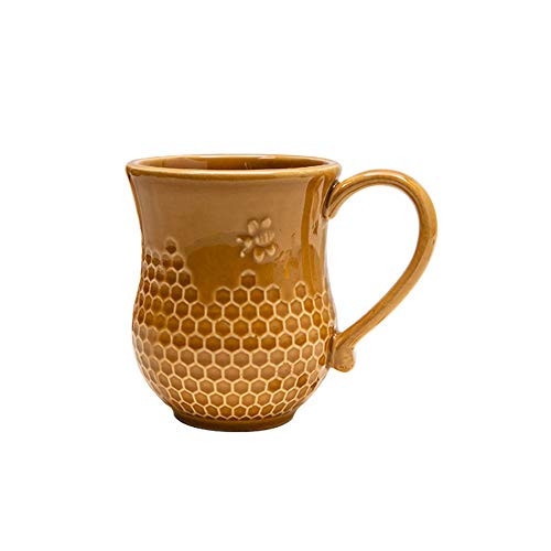 Bee&Honeycomb Design Ceramic Coffee Mug Tea Cup-Brown | Amazon (US)