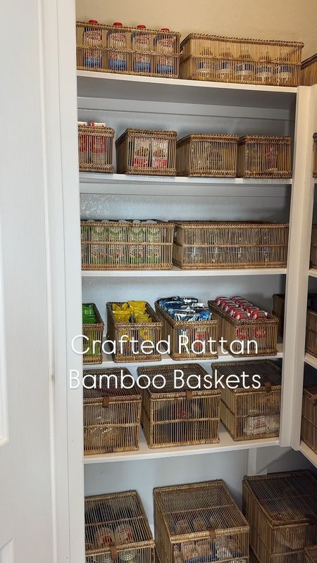 Bamboo baskets for storage and decor

#LTKFindsUnder100 #LTKHome #LTKVideo