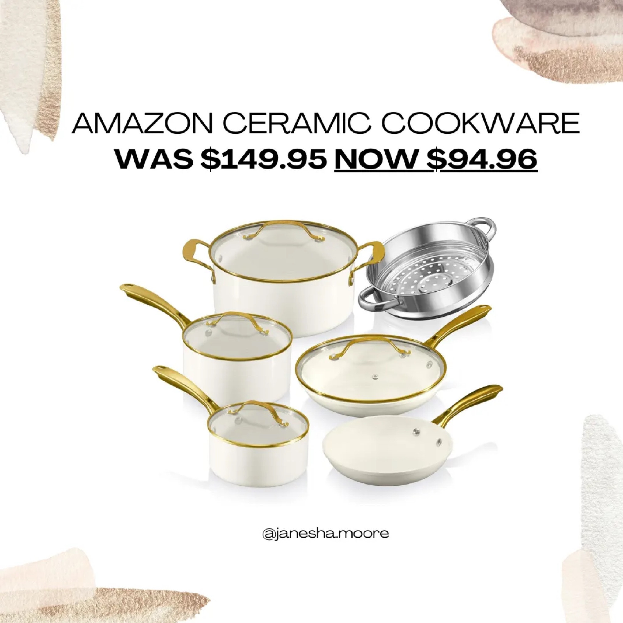 Amazon Ceramic Cookware | WAS $149.95 NOW $94.96

#LTKsalealert #LTKhome