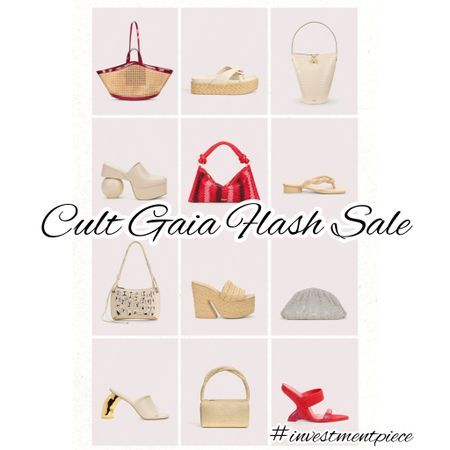 For a limited time get the chicest spring/summer bags and shoes - from wedges to sandals to straw and beaded all 15% off @cultgaia with code NOWRUZ #investmentpiece 

#LTKshoecrush #LTKitbag #LTKsalealert