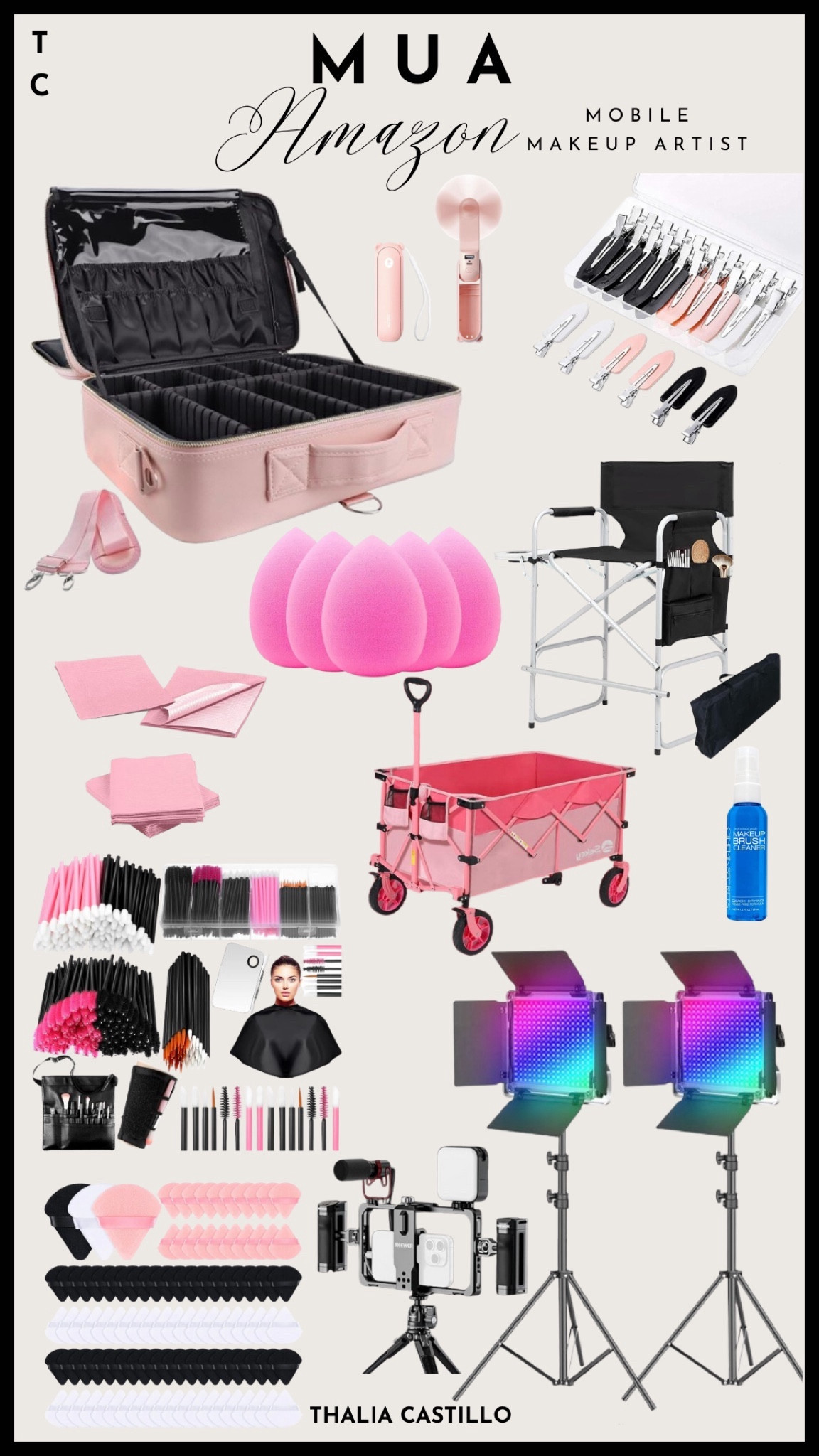Ready to take your mobile makeup artist business to the next level? 🎨✨ I’ve got you covered with all the essentials! From portable makeup chairs, brush cleaners, organizers, and even studio lighting—everything you need for flawless on-the-go glam is right here. 💖 Whether you’re just starting out or looking to upgrade your kit, these Amazon finds will have you set up in no time.

Don’t miss out on these MUA must-haves—grab yours now and start slaying those makeup looks wherever you go! 💼💄

➡️ Shop the links, like, comment, and share to help other makeup artists find the tools they need! 💬 Follow for more beauty pro tips and recommendations!

#MakeupArtist #MobileMUA #MUAEssentials #AmazonBeautyFinds #MakeupKit #BeautyBusiness #MakeupArtistTools #BeautyOnTheGo #ProMUA