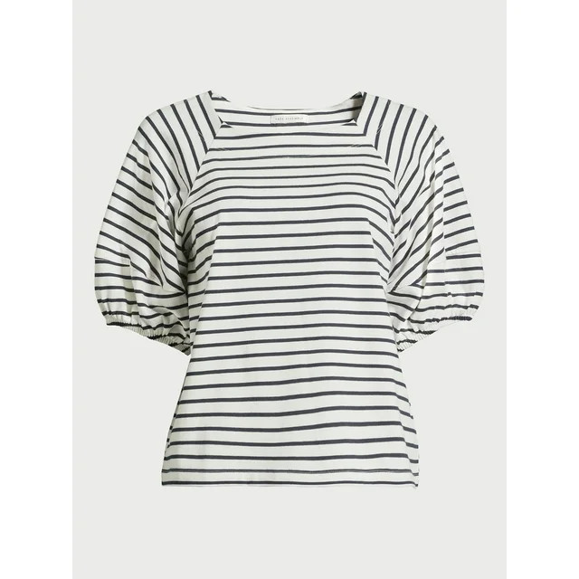 Free Assembly Women’s Balloon Sleeve Tee, Sizes XS-XXL | Walmart (US)