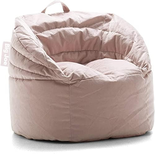 Big Joe Stack Chair, Desert Rose Plush Bean Bag | Amazon (US)