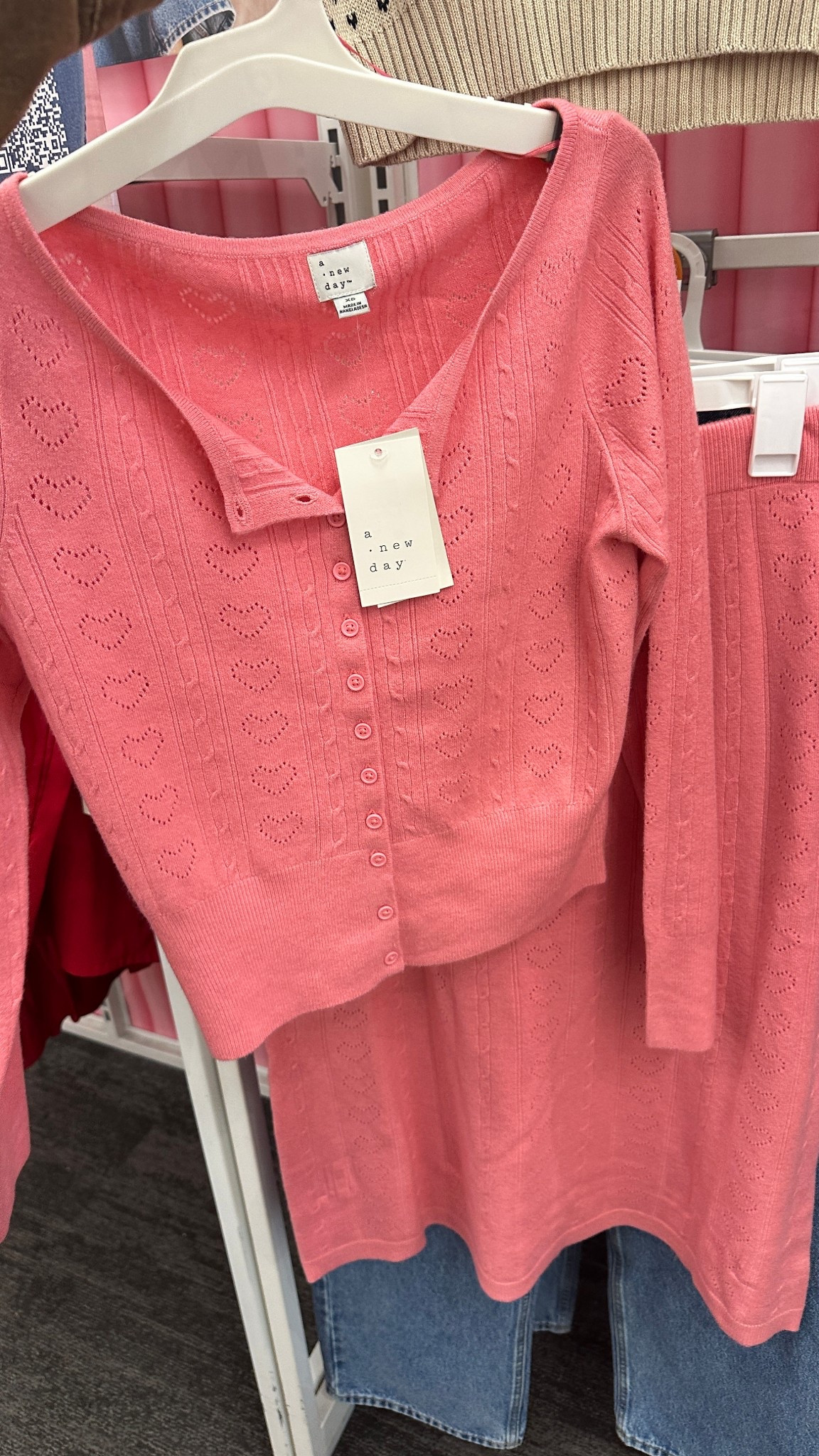 Can’t get over this heart cardigan and skirt! So pretty for Valentine’s Day! Found at target! 

#LTKSeasonal #LTKootd #LTKgrwm