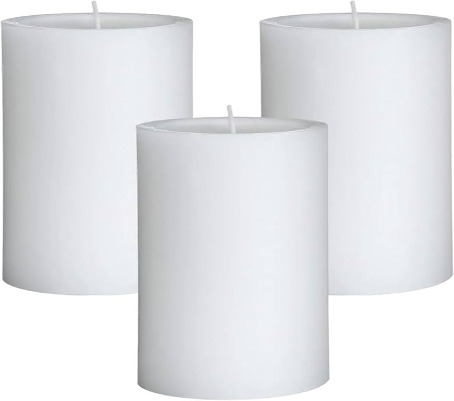 Mister Candle - 3 inch by 4 inch Tall Citronella Scented Pillar Candles (Set of 3) - Indoor & Out... | Amazon (US)