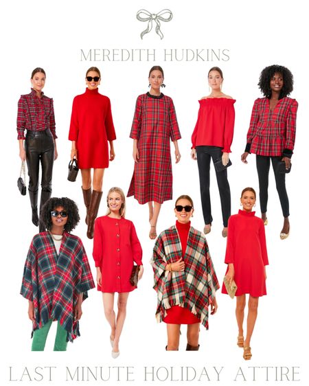 Order these holiday outfits by 12/15 at 1pm ET for arrival before Christmas!! Tuckernuck red and plaid Christmas outfits. Red and green plaid blouse, red turtleneck mini dress, red plaid maxi dress, red ofd the shoulder top, women’s plaid top, plaid wrap poncho, red mini dress, tartan plaid cape, black pants, Christmas dress, holiday dresses, new year’s eve dresses, last minute outfits, classic style, preppy style, timeless fashion #plaiddress #reddress #christmasdress #holidaydress #christmasoutfit 

#LTKSeasonal #LTKstyletip #LTKHoliday