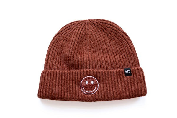 Rey to Z // Rust Smiley Beanie | June & January | June & January