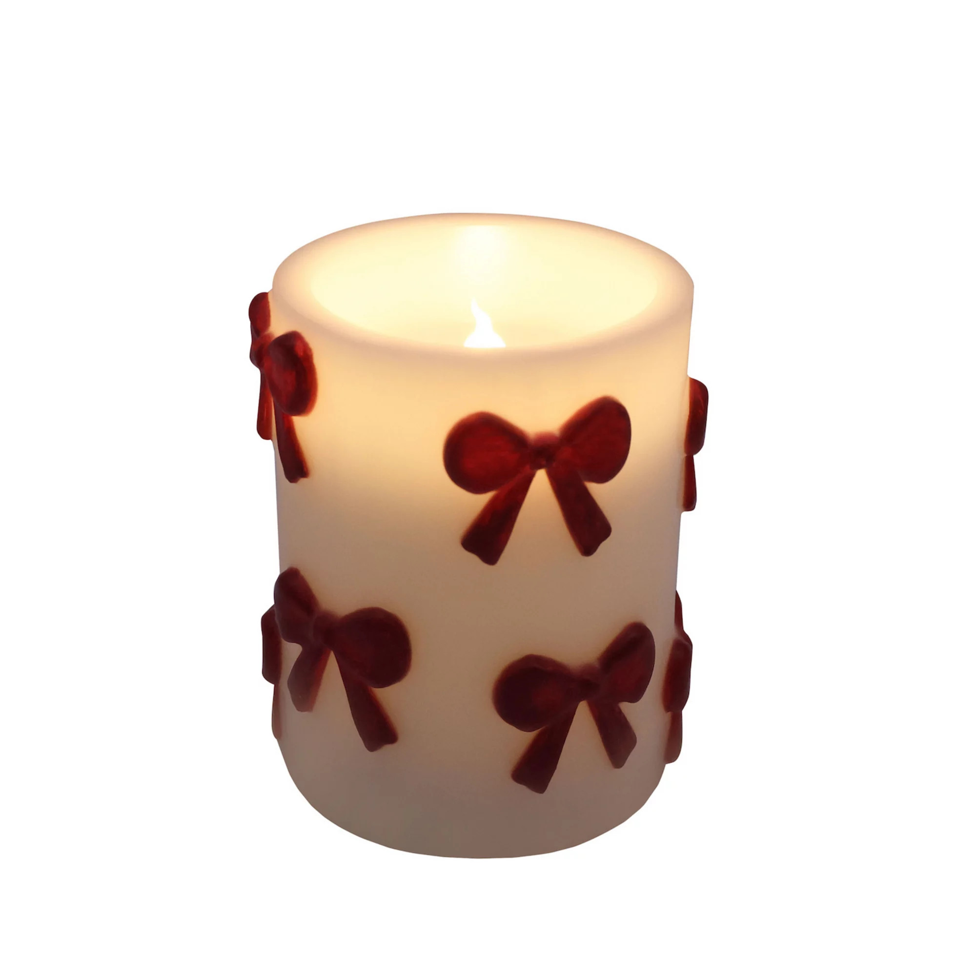 Celebrate Together™ Decorative Bow LED Pillar Candle | Kohl's