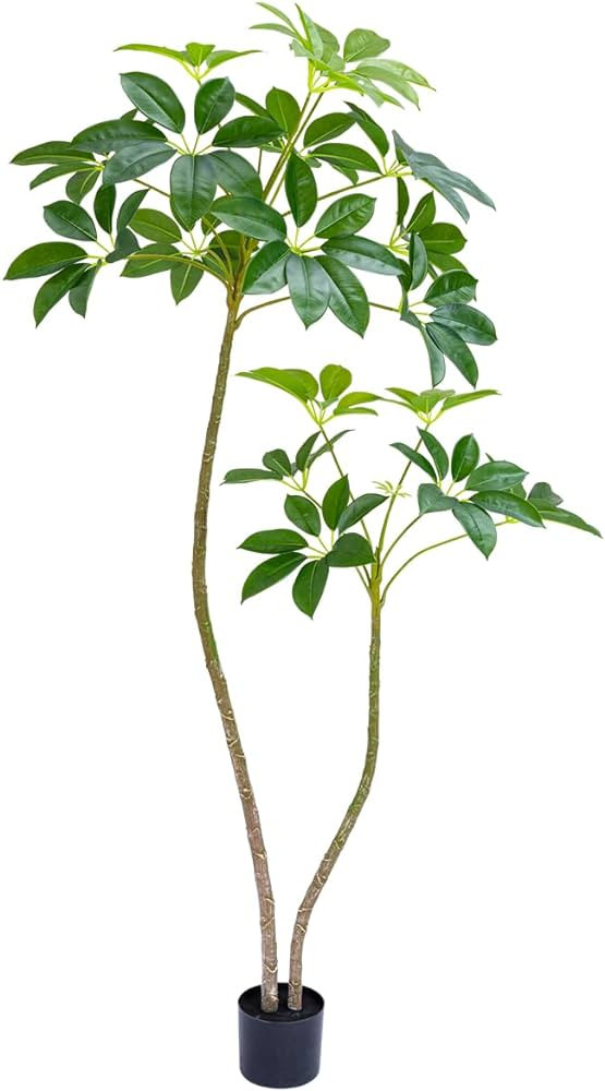 Artificial Umbrella Tree, 7ft(82in) Tall Fake Plants Artificial Umbrella Plants for Indoor, Fake ... | Amazon (US)