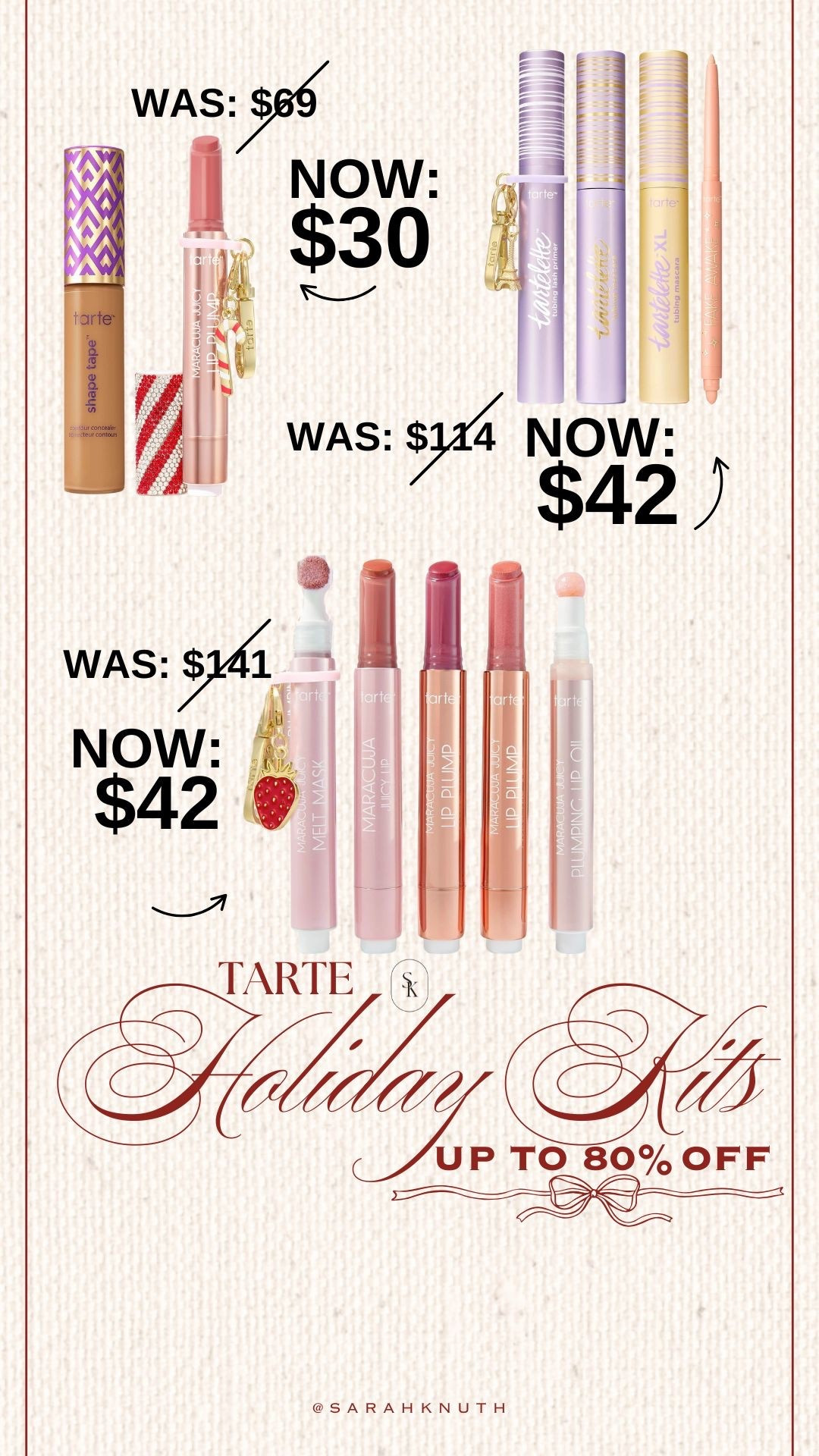 #Ad #TartePartner @tartecosmetics holiday kits up to 80% off plus use code CYBERSZN on full price items for 30% off your order!

#LTKSaleAlert #LTKBeauty #LTKCyberWeek