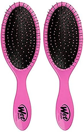 Wet Brush Original Detangler Hair Brush - Pink (Pack of 2) - Exclusive Ultra-soft IntelliFlex Bri... | Amazon (US)