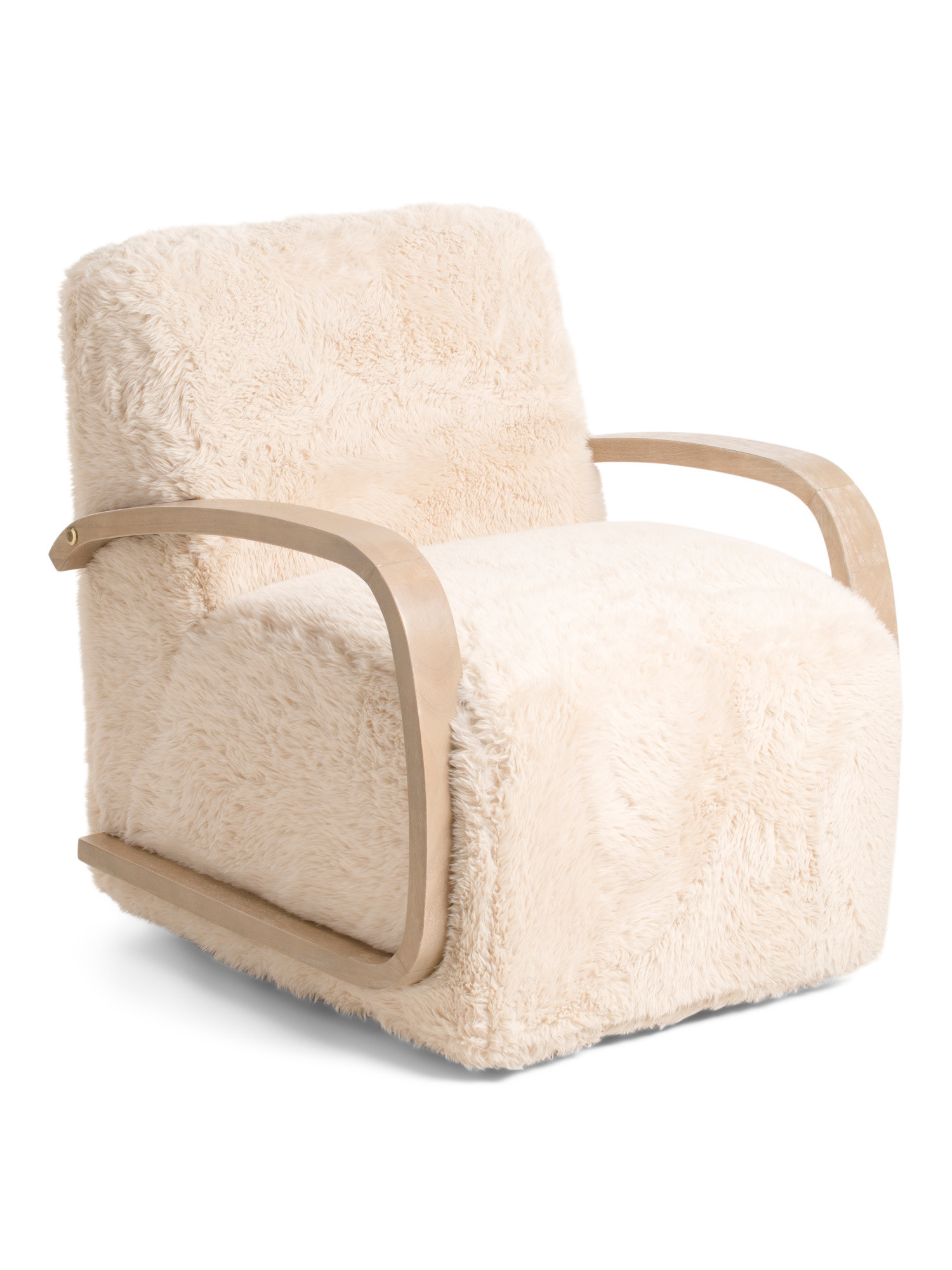 29x32.25 Faux Fur Madison Accent Chair | Furniture & Lighting | Marshalls | Marshalls