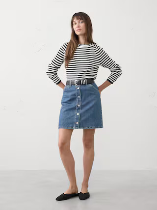 Denim Utility Mini Skirt | Banana Republic Factory