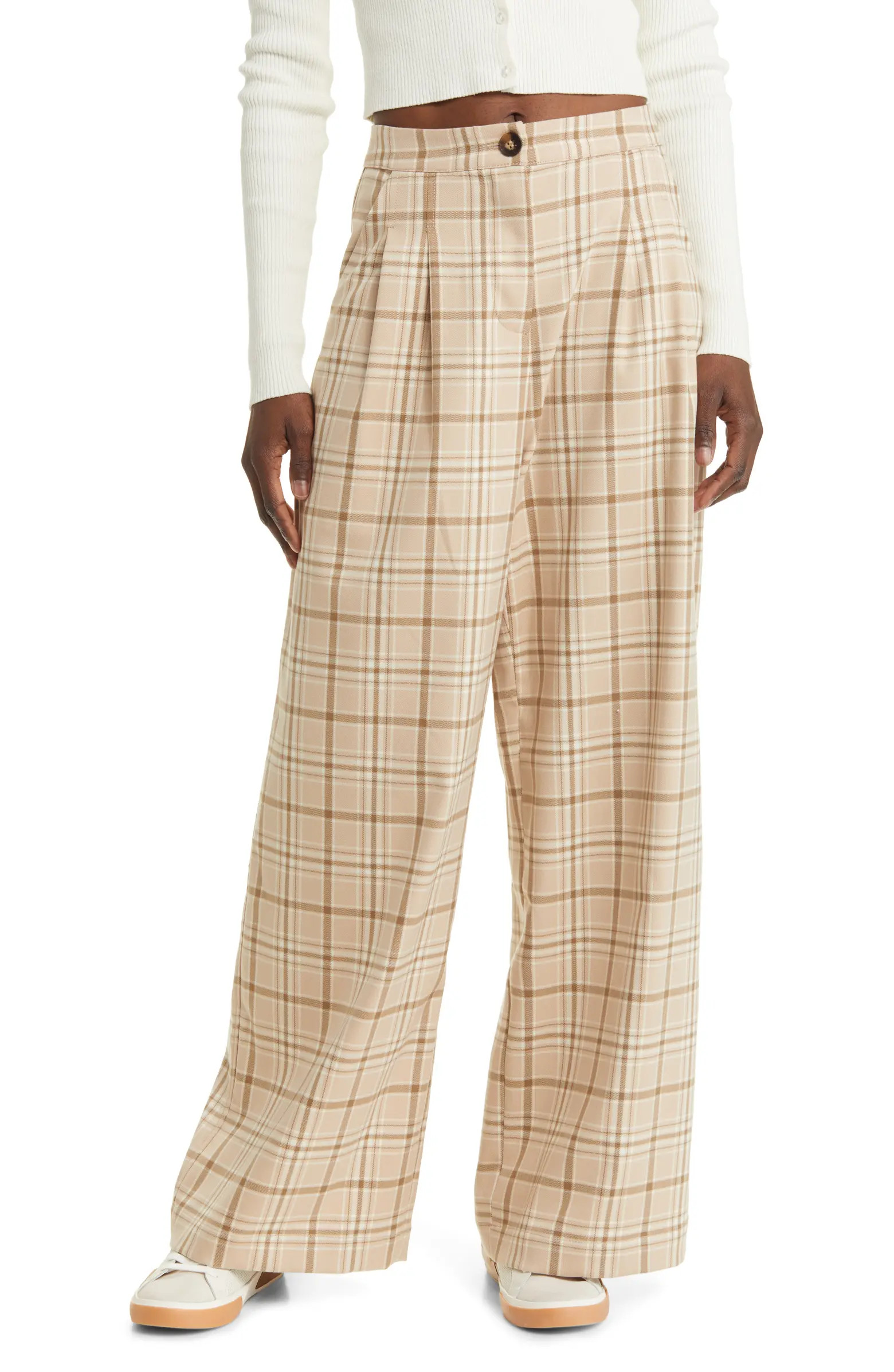 Double Pleat Wide Leg Pants | Nordstrom