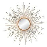 30" Gold Spoked Sunburst Wall Accent Mirror | Amazon (US)
