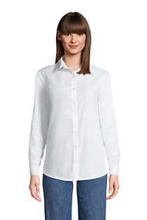 Women's Tall No Iron Supima Cotton Long Sleeve Shirt | Lands' End (US)