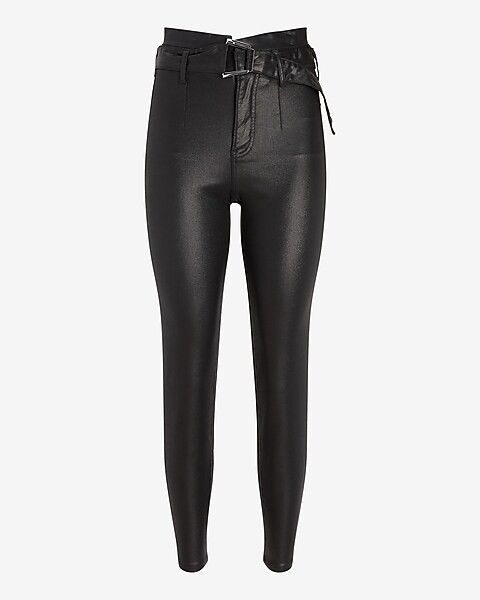 Super High Waisted Belted Black Coated Slim JeansNEW$98.00$98.00$49 in Cart for Insiders5 out of ... | Express