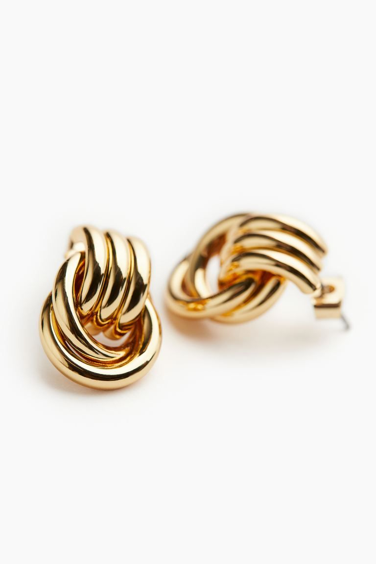 Gold-plated earrings | H&M (UK, MY, IN, SG, PH, TW, HK)